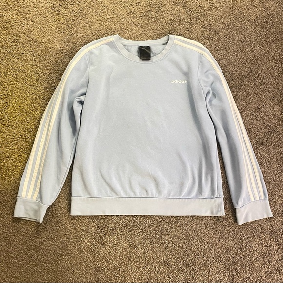 adidas Sweaters - Adidas pastel blue sweatshirt